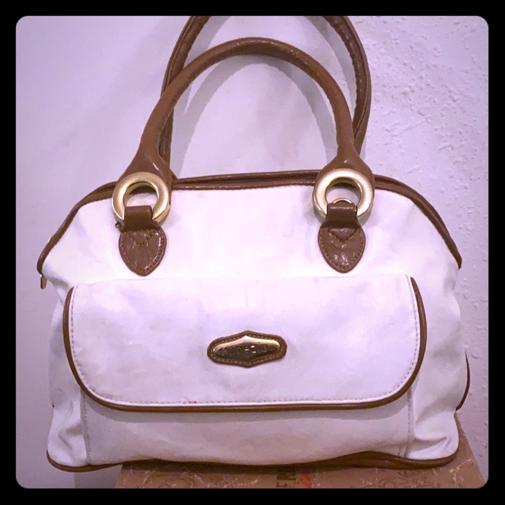 Classy Creme and brown handbag